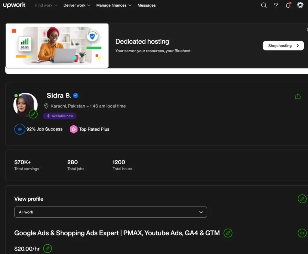 Fiverr Seller Profile