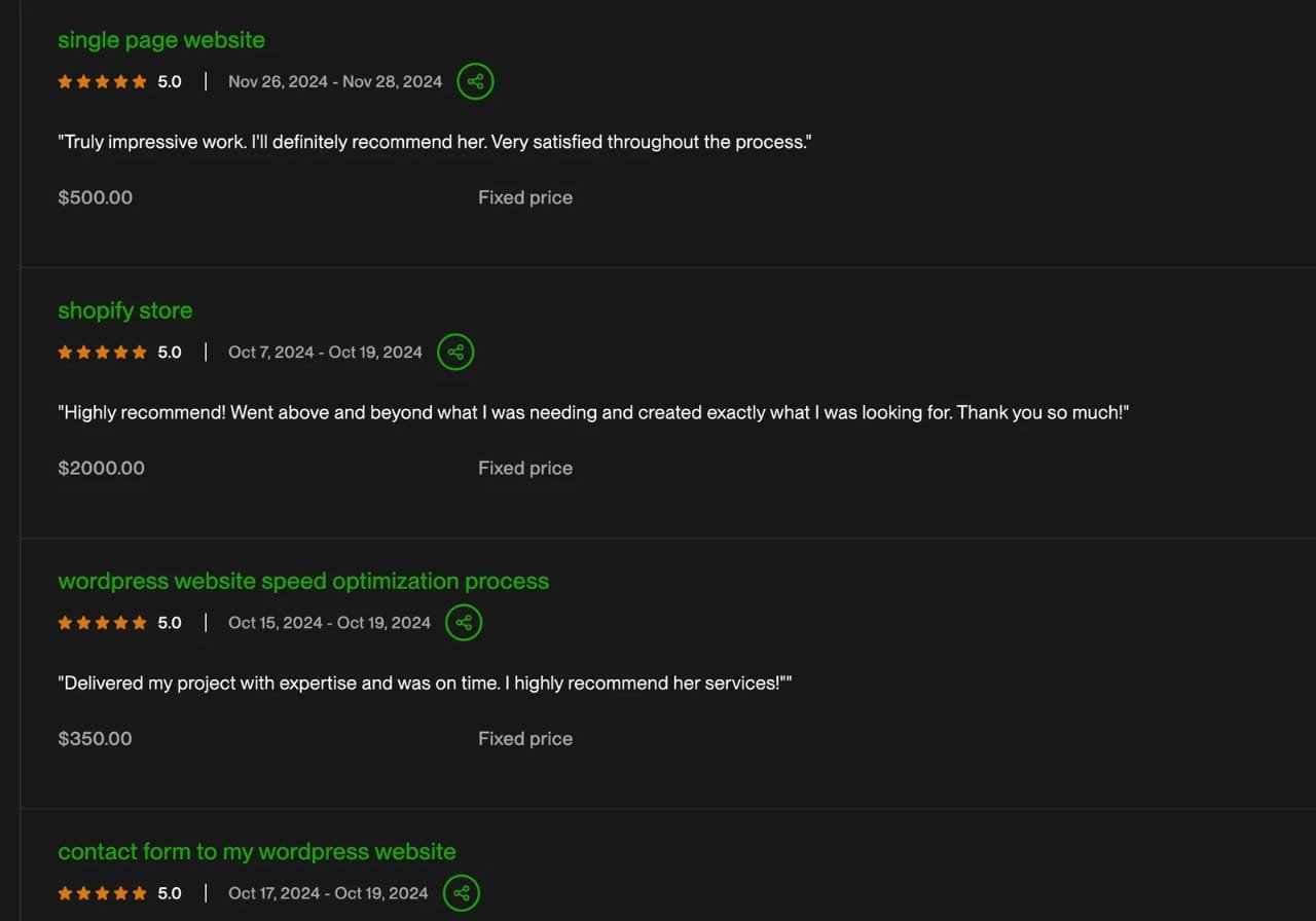 Completed Orders Dashboard